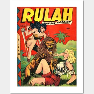 Rulah Jungle Goddess Comic Cover Posters and Art